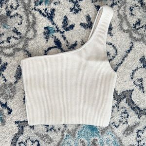 Aritzia Babaton One Shoulder Cropped Tank